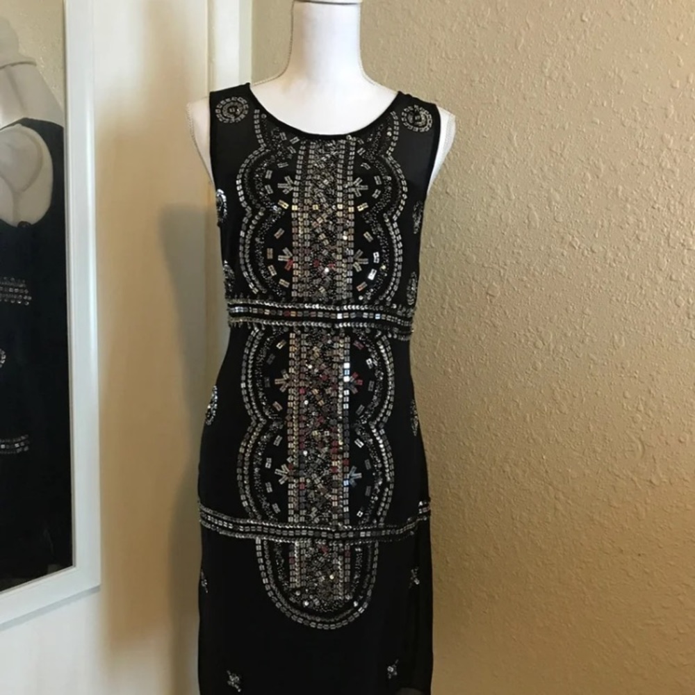 NWT Hand Beaded Cocktail Dress